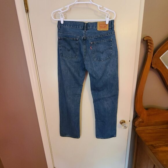 Men's Levi's 505 dark was jeans size 18 29x29 Tall Slender Teen - Picture 2 of 4